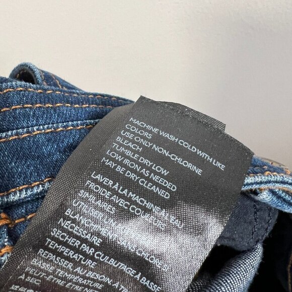 Pilcro Anthropologie High Rise Trouser Bootcut Jeans Size 25 Dark Wash Blue - Picture 10 of 10